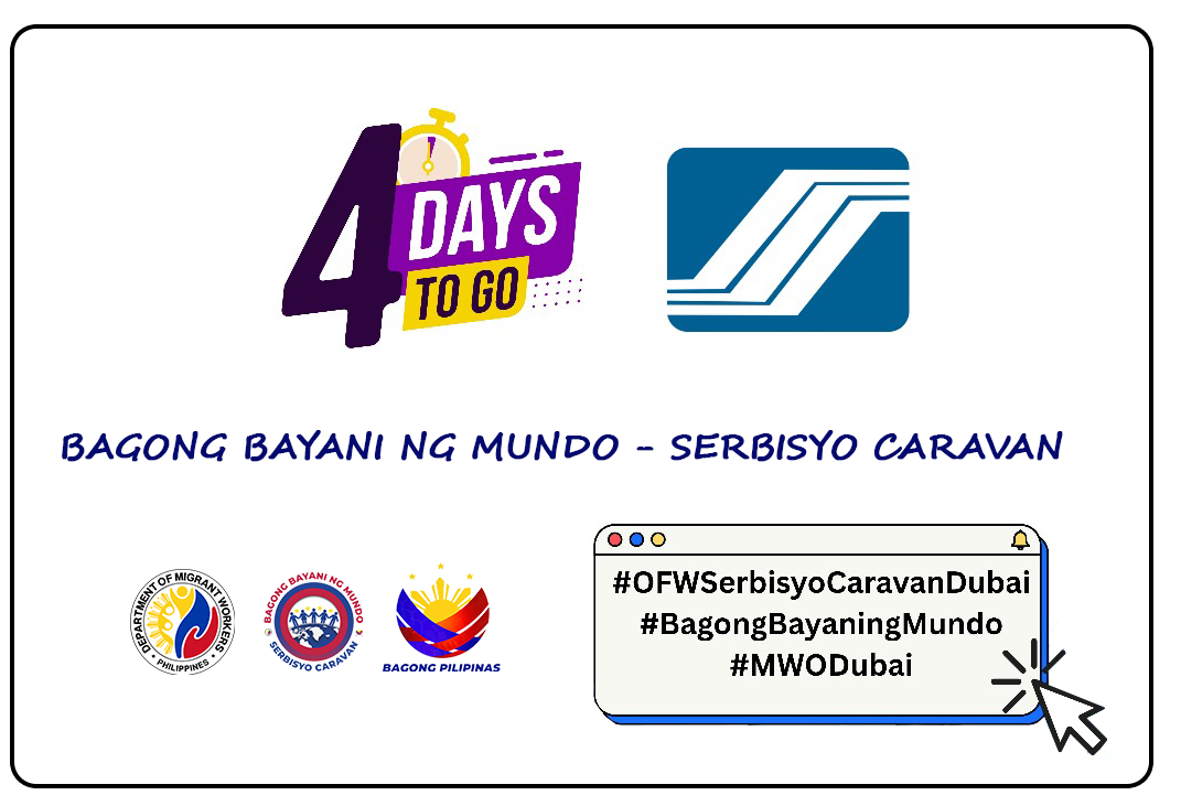 4 𝐃𝐚𝐲𝐬 𝐭𝐨 𝐠𝐨! 𝐓𝐡𝐞 𝐁𝐚𝐠𝐨𝐧𝐠 𝐁𝐚𝐲𝐚𝐧𝐢 𝐧𝐠 𝐌𝐮𝐧𝐝𝐨 – 𝐎𝐅𝐖 𝐒𝐞𝐫𝐛𝐢𝐬𝐲𝐨 𝐂𝐚𝐫𝐚𝐯𝐚𝐧