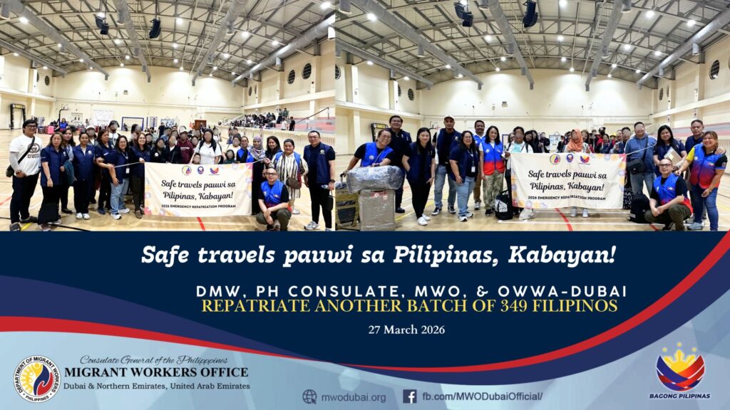 𝐃𝐌𝐖, 𝐏𝐇 𝐂𝐨𝐧𝐬𝐮𝐥𝐚𝐭𝐞, 𝐌𝐖𝐎, 𝐚𝐧𝐝 𝐎𝐖𝐖𝐀-𝐃𝐮𝐛𝐚𝐢 𝐑𝐞𝐩𝐚𝐭𝐫𝐢𝐚𝐭𝐞 𝐚𝐧𝐨𝐭𝐡𝐞𝐫 𝐛𝐚𝐭𝐜𝐡 𝐨𝐟 𝟑𝟒𝟗 𝐅𝐢𝐥𝐢𝐩𝐢𝐧𝐨𝐬 𝐚𝐦𝐢𝐝 𝐨𝐧𝐠𝐨𝐢𝐧𝐠 𝐬𝐢𝐭𝐮𝐚𝐭𝐢𝐨𝐧 𝐢𝐧 𝐭𝐡𝐞 𝐌𝐢𝐝𝐝𝐥𝐞 𝐄𝐚𝐬𝐭