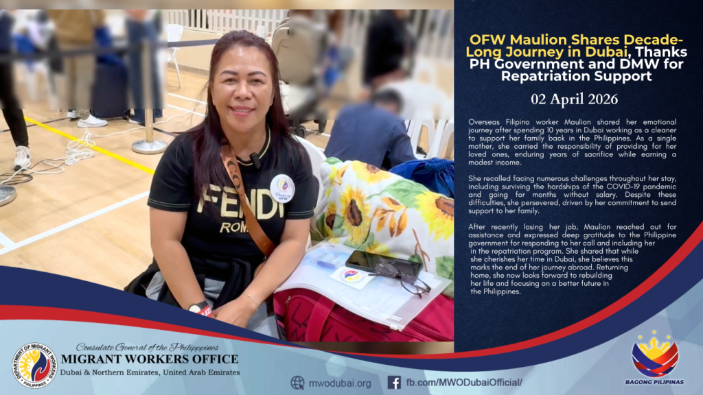 𝐎𝐅𝐖 𝐌𝐀𝐔𝐋𝐈𝐎𝐍 𝐒𝐇𝐀𝐑𝐄𝐒 𝐃𝐄𝐂𝐀𝐃𝐄-𝐋𝐎𝐍𝐆 𝐉𝐎𝐔𝐑𝐍𝐄𝐘 𝐈𝐍 𝐃𝐔𝐁𝐀𝐈, 𝐓𝐇𝐀𝐍𝐊𝐒 𝐏𝐇 𝐆𝐎𝐕𝐄𝐑𝐍𝐌𝐄𝐍𝐓 𝐀𝐍𝐃 𝐃𝐌𝐖 𝐅𝐎𝐑 𝐑𝐄𝐏𝐀𝐓𝐑𝐈𝐀𝐓𝐈𝐎𝐍 𝐒𝐔𝐏𝐏𝐎𝐑𝐓