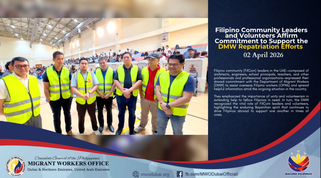 𝐅𝐈𝐋𝐈𝐏𝐈𝐍𝐎 𝐂𝐎𝐌𝐌𝐔𝐍𝐈𝐓𝐘 𝐋𝐄𝐀𝐃𝐄𝐑𝐒 𝐀𝐍𝐃 𝐕𝐎𝐋𝐔𝐍𝐓𝐄𝐄𝐑𝐒 𝐀𝐅𝐅𝐈𝐑𝐌 𝐂𝐎𝐌𝐌𝐈𝐓𝐌𝐄𝐍𝐓 𝐓𝐎 𝐒𝐔𝐏𝐏𝐎𝐑𝐓 𝐓𝐇𝐄 𝐃𝐌𝐖 𝐑𝐄𝐏𝐀𝐓𝐑𝐈𝐀𝐓𝐈𝐎𝐍 𝐄𝐅𝐅𝐎𝐑𝐓𝐒