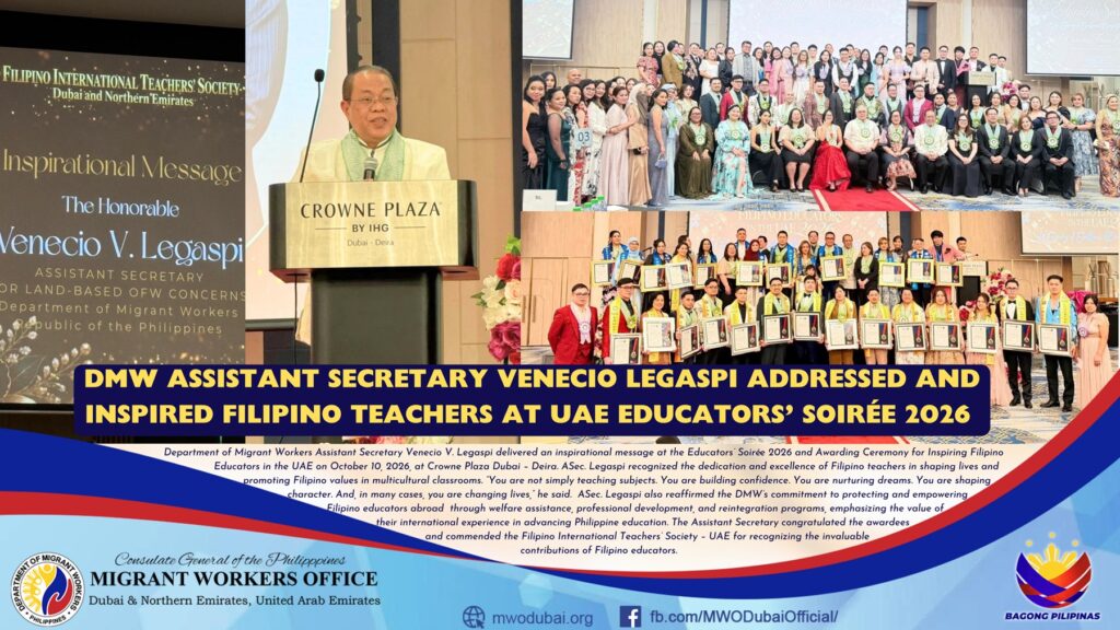 𝐃𝐌𝐖 𝐀𝐒𝐒𝐈𝐒𝐓𝐀𝐍𝐓 𝐒𝐄𝐂𝐑𝐄𝐓𝐀𝐑𝐘 𝐕𝐄𝐍𝐄𝐂𝐈𝐎 𝐋𝐄𝐆𝐀𝐒𝐏𝐈 𝐀𝐃𝐃𝐑𝐄𝐒𝐒𝐄𝐃 𝐀𝐍𝐃 𝐈𝐍𝐒𝐏𝐈𝐑𝐄𝐃 𝐅𝐈𝐋𝐈𝐏𝐈𝐍𝐎 𝐓𝐄𝐀𝐂𝐇𝐄𝐑𝐒 𝐀𝐓 𝐔𝐀𝐄 𝐄𝐃𝐔𝐂𝐀𝐓𝐎𝐑𝐒’ 𝐒𝐎𝐈𝐑𝐄𝐄 𝟐𝟎𝟐𝟔